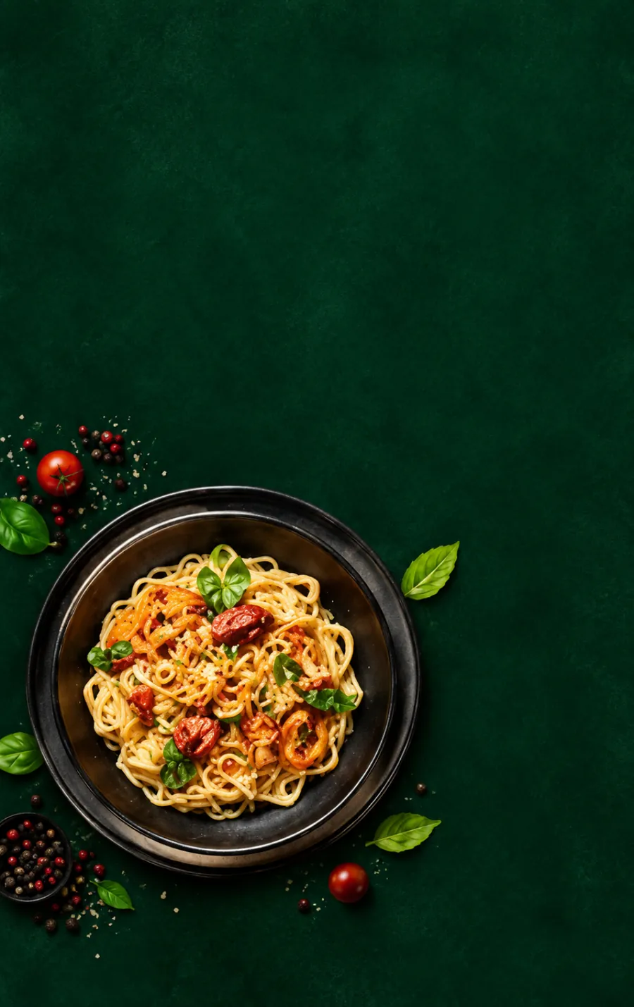 Bowl of pasta with vegetables