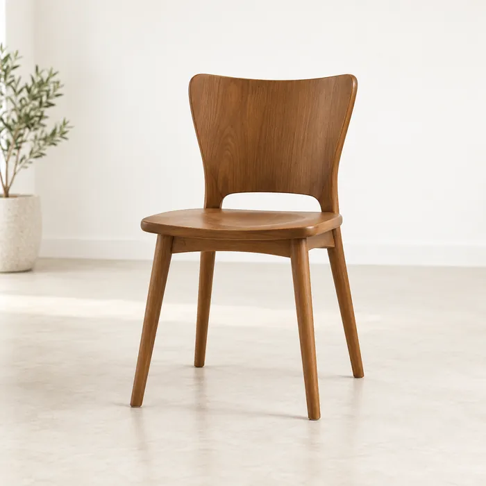 Silla de comedor de madera maciza