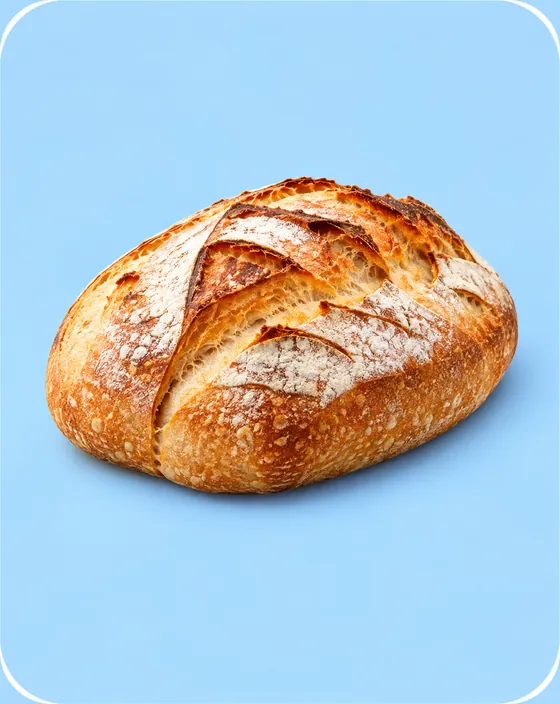 Round sourdough loaf