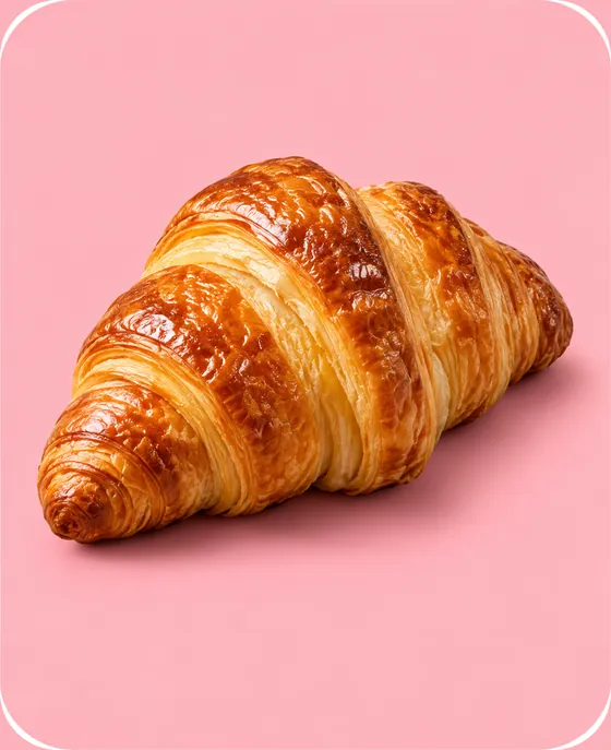 Golden butter croissant